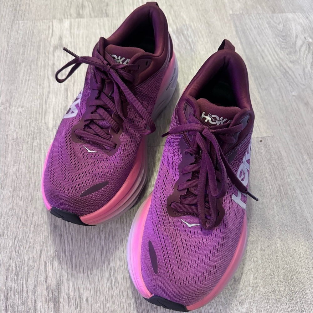 Hoka Women's Athletic Shoes in Purple and Pink